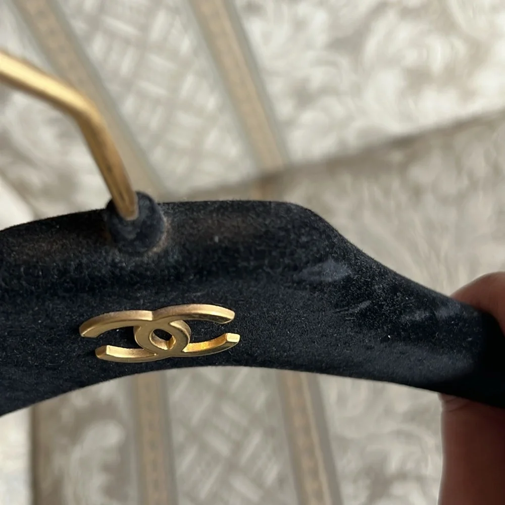 Authentic Chanel velvet hanger